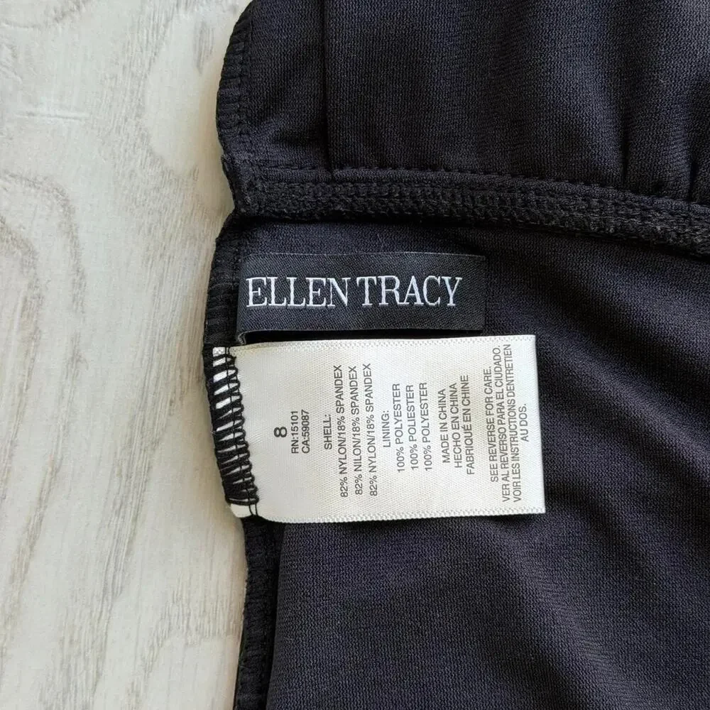 Ellen tracy ruched one piece swimsuit